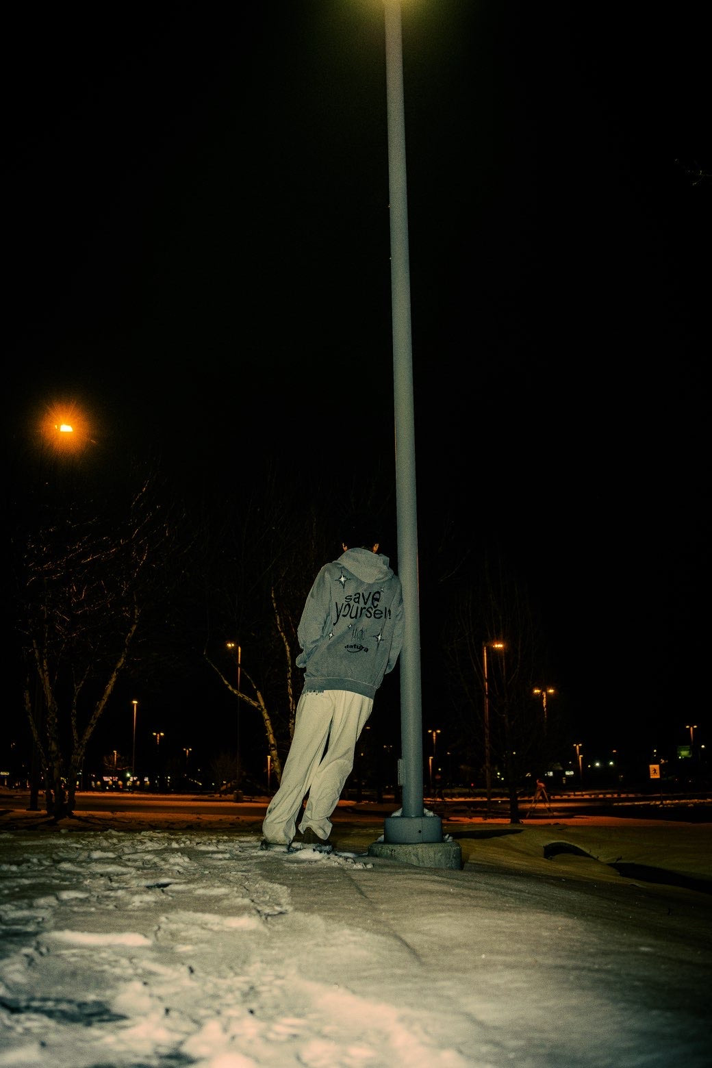 "lunatic" lightweight sweatpants (white)