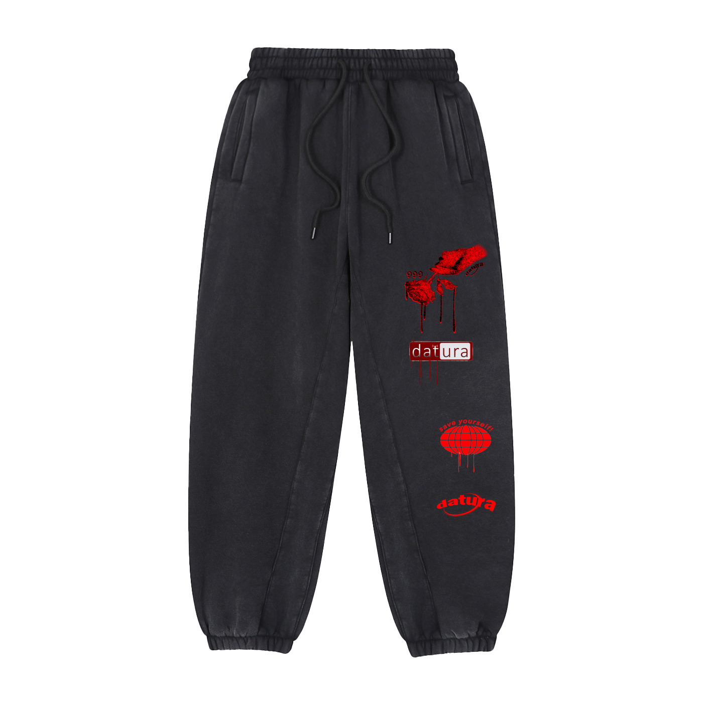 'DEATHWISH' Logo compilation sweatpants