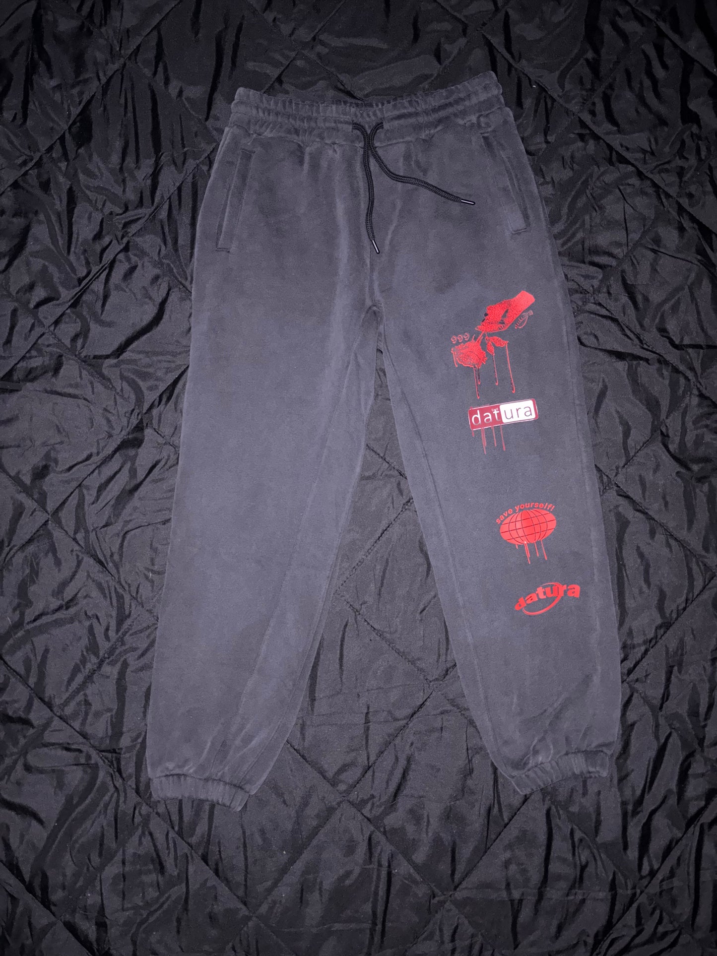 'DEATHWISH' Logo compilation sweatpants