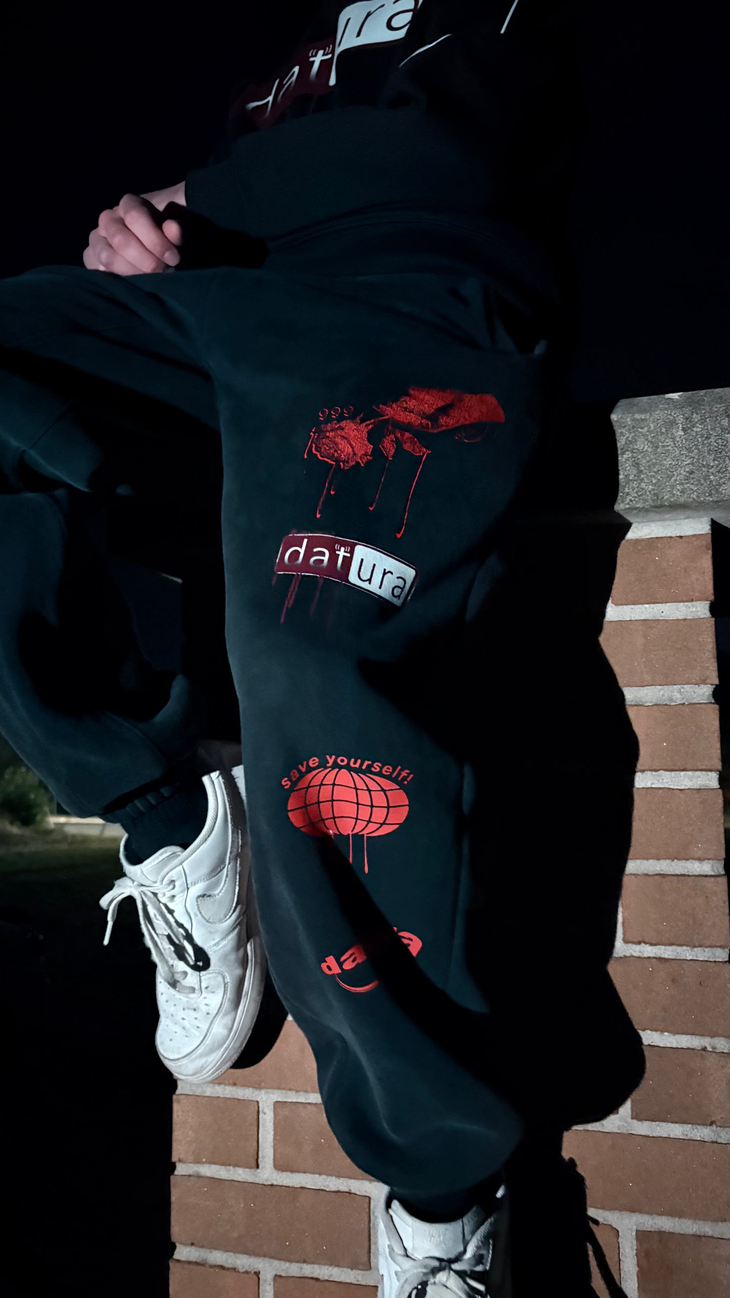 'DEATHWISH' Logo compilation sweatpants