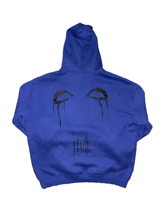 "crying angel" hoodie (purple)