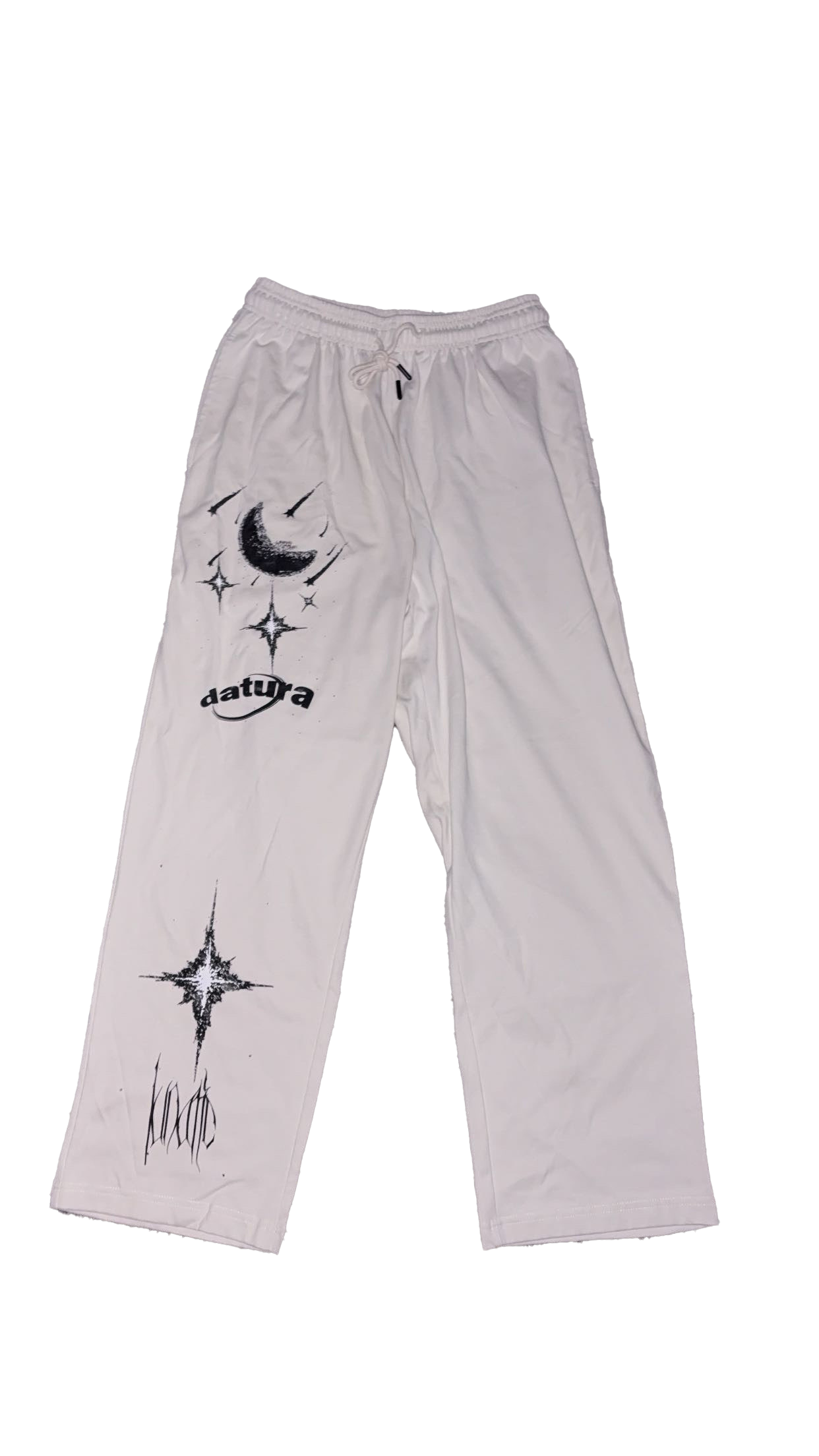 "lunatic" lightweight sweatpants (white)