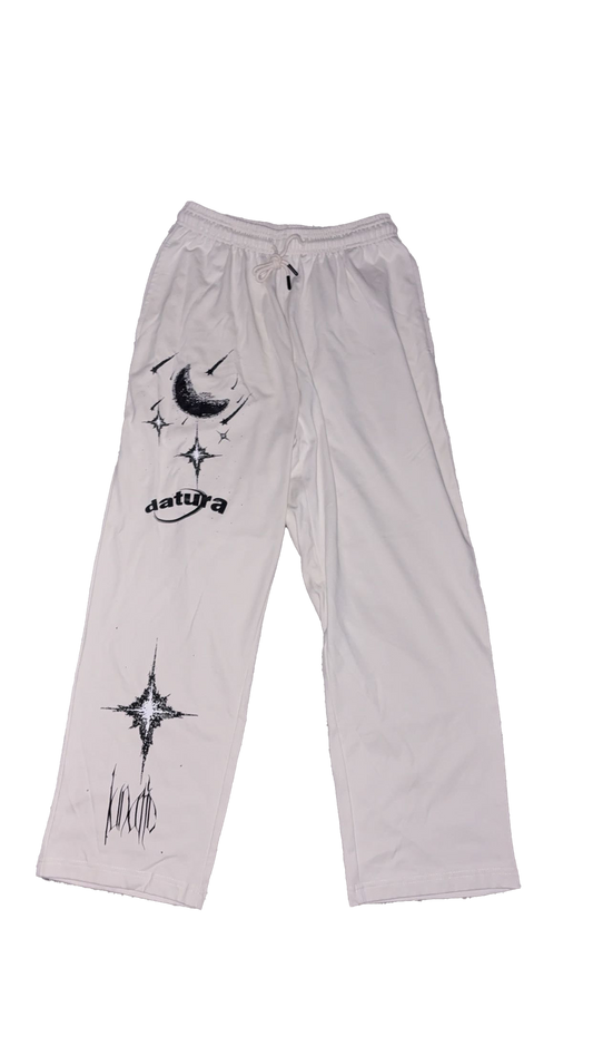 "lunatic" lightweight sweatpants (white)