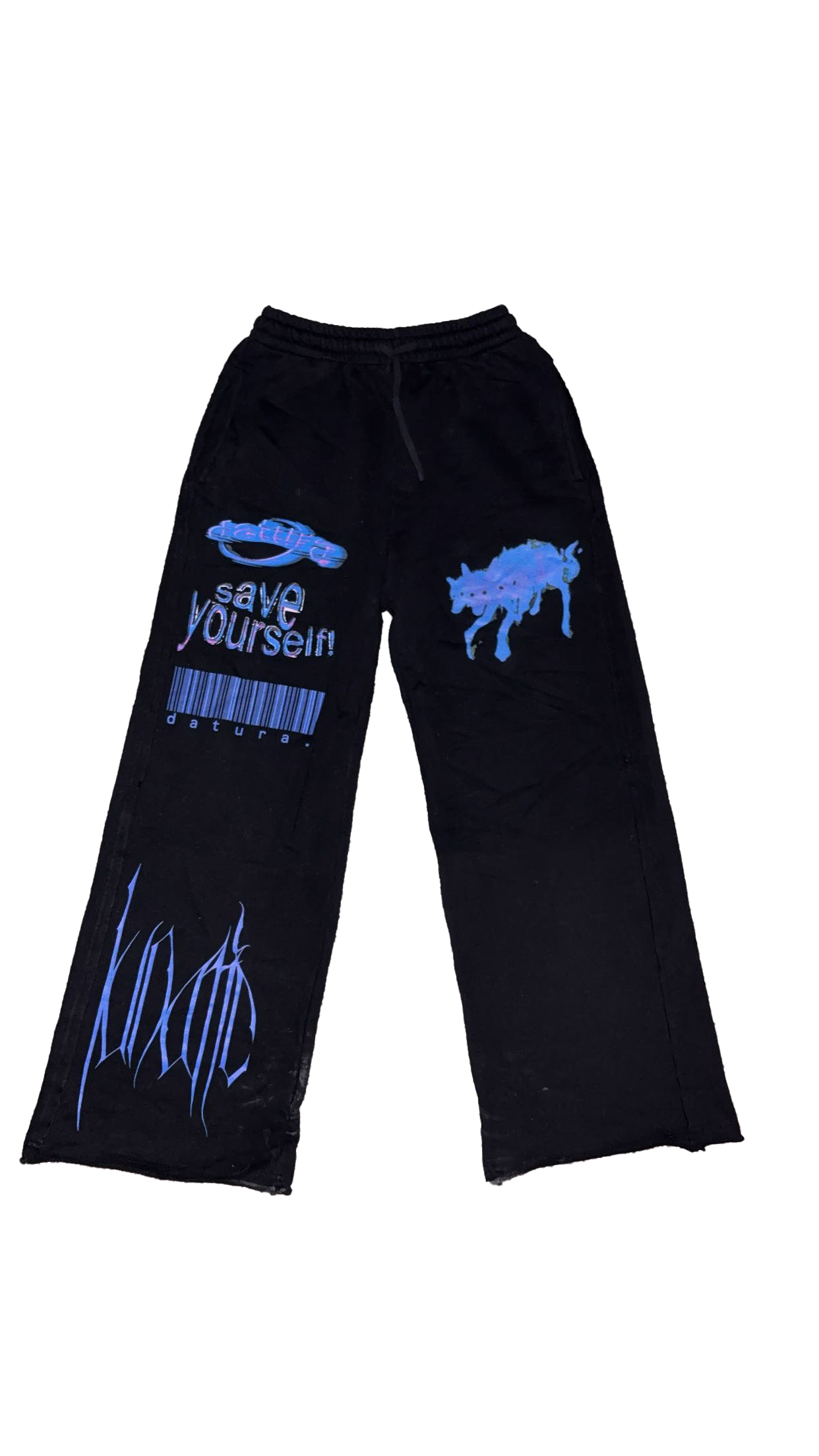"lunatic" wide legged baggy sweatpants