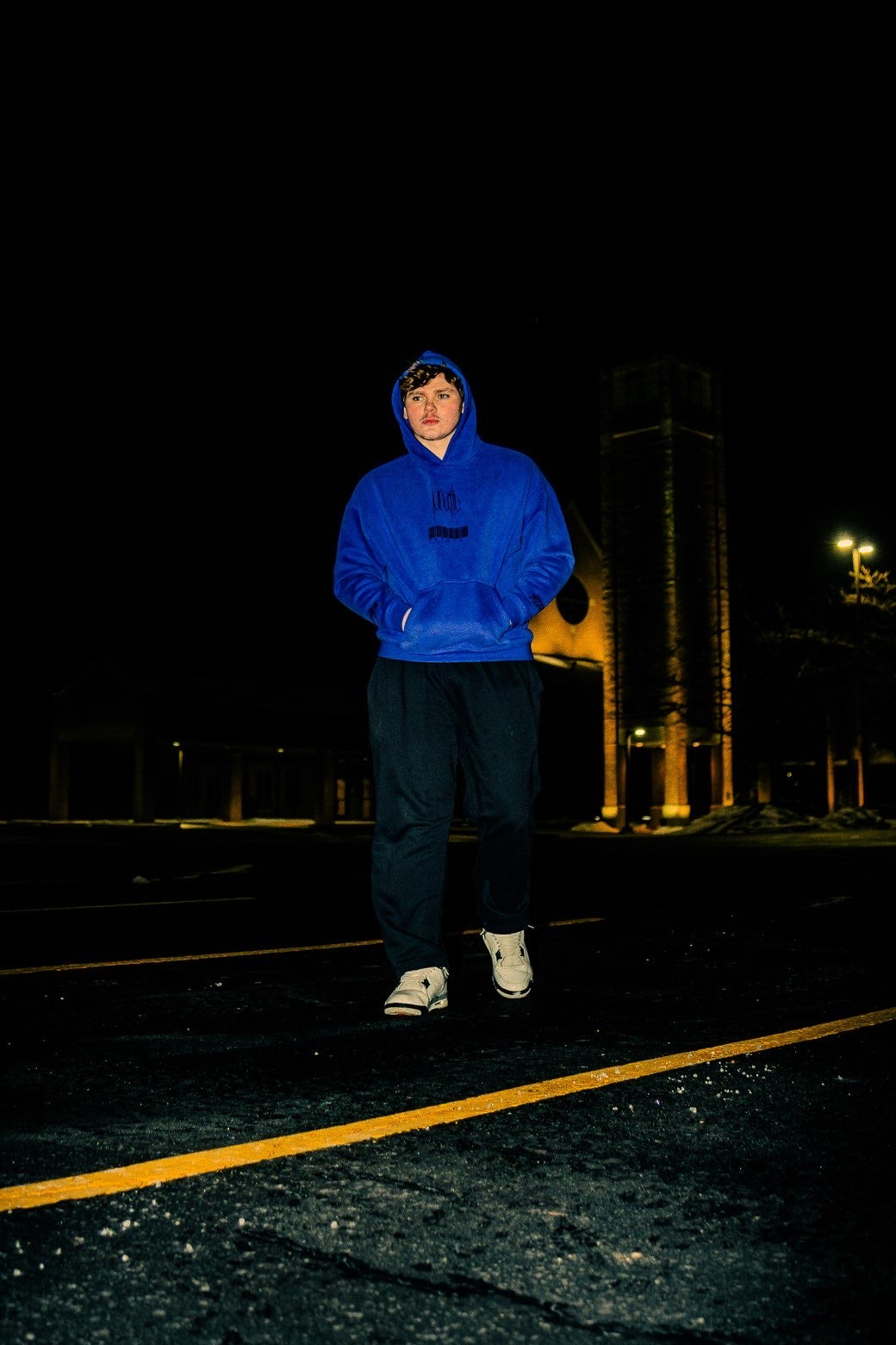 "crying angel" hoodie (purple)