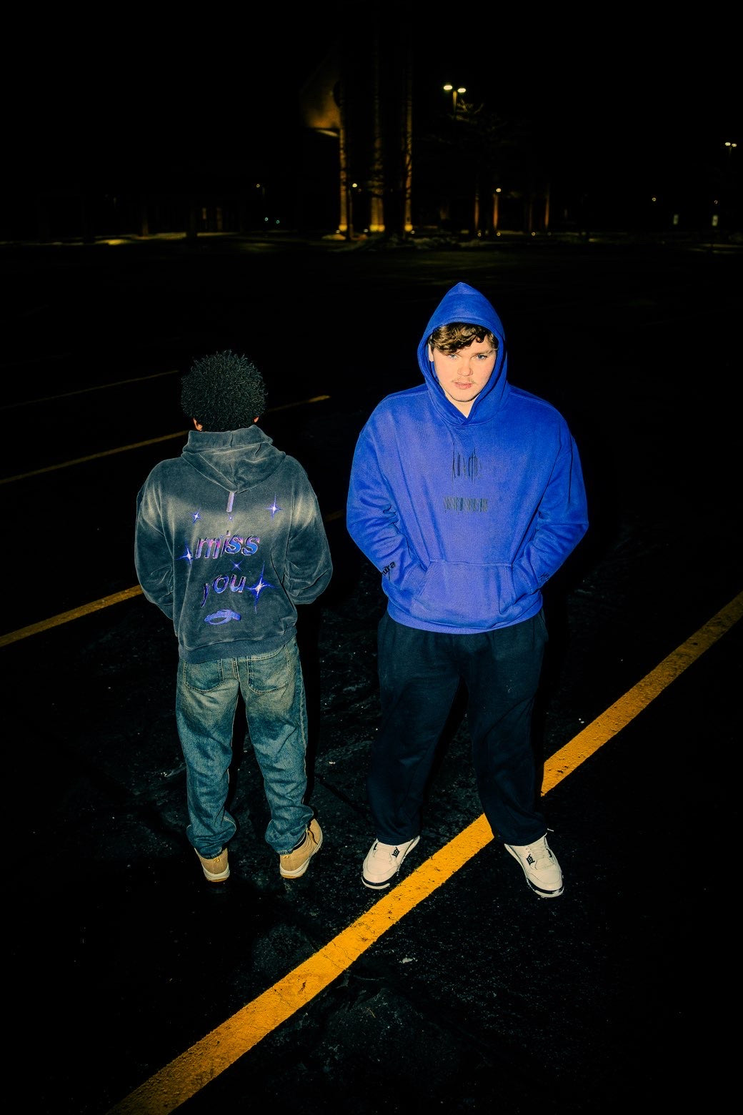 "crying angel" hoodie (purple)